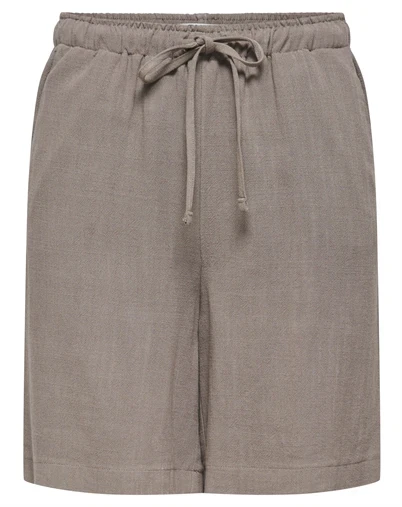 Only - ONLSiesta Linen Shorts - Walnut